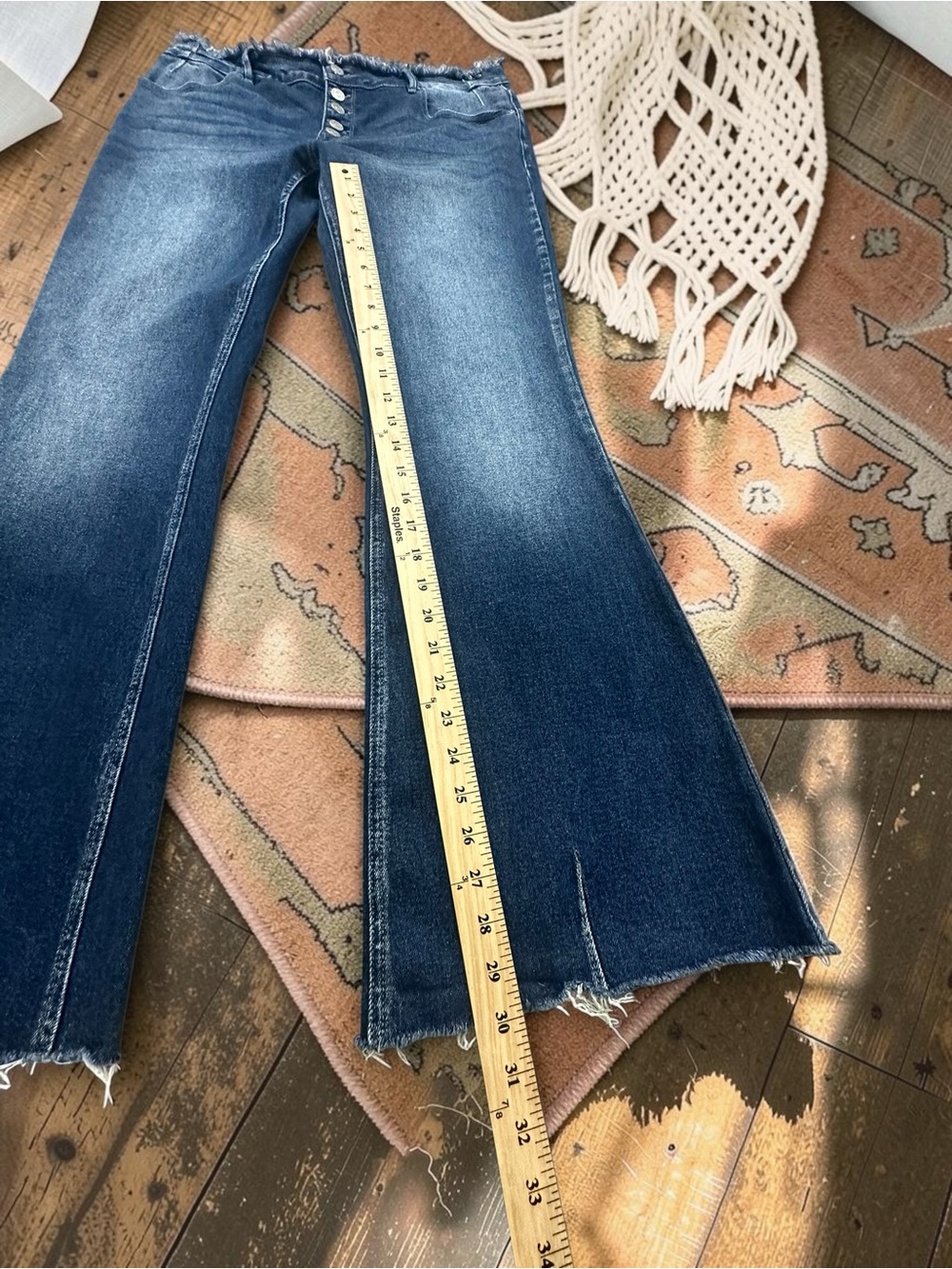 Kancan Button Fly Flare Jeans. Size: 15 - Picture 9 of 12